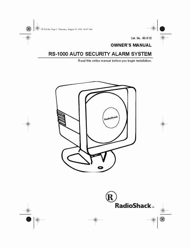 Radio Shack Home Security System RS-1000-page_pdf